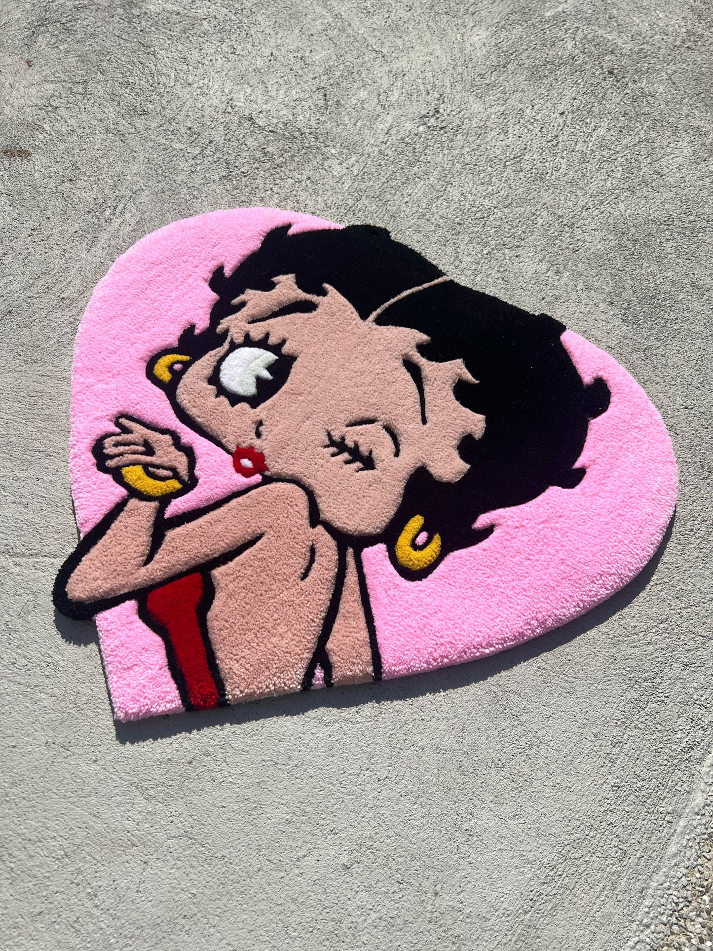 [Pre-Order 訂製] Betty Boop Heart tufted Rug