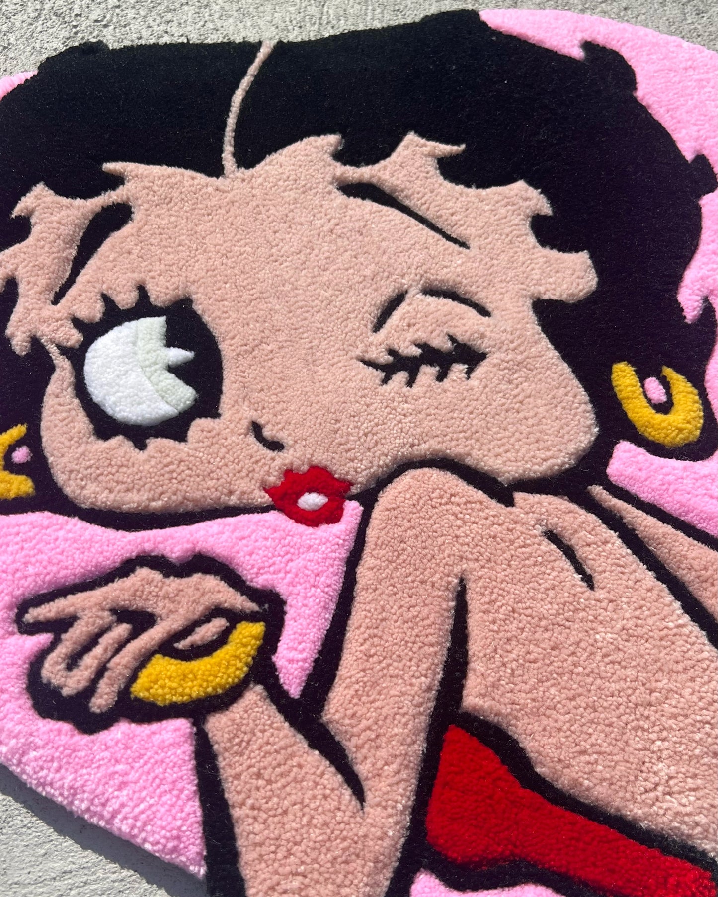 [Pre-Order 訂製] Betty Boop Heart tufted Rug