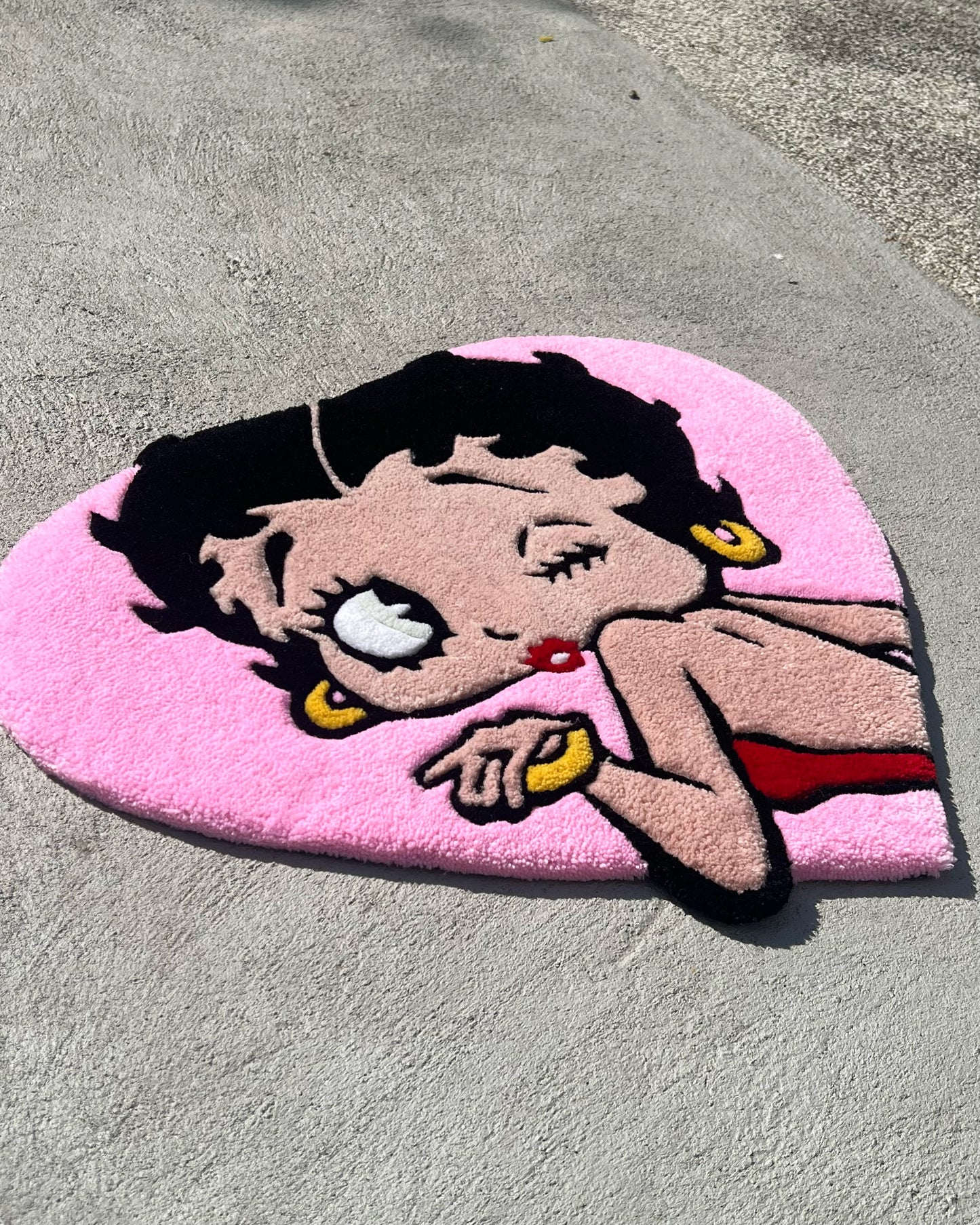 [Pre-Order 訂製] Betty Boop Heart tufted Rug