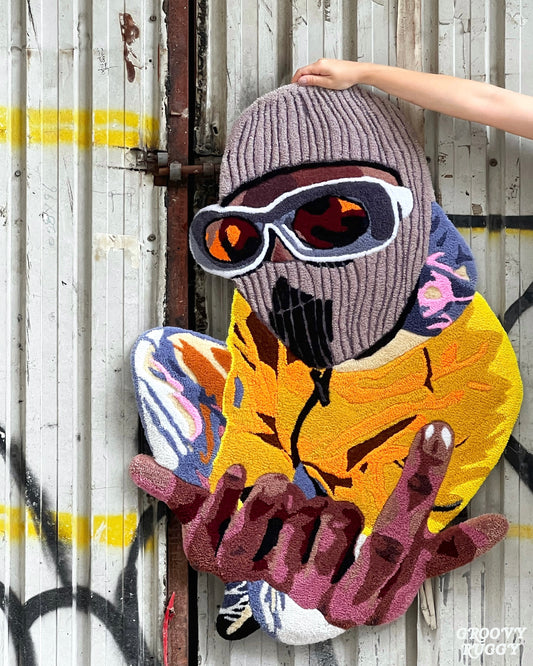 Ski Mask Man SWAG Portrait Rug  [In Stock現貨]