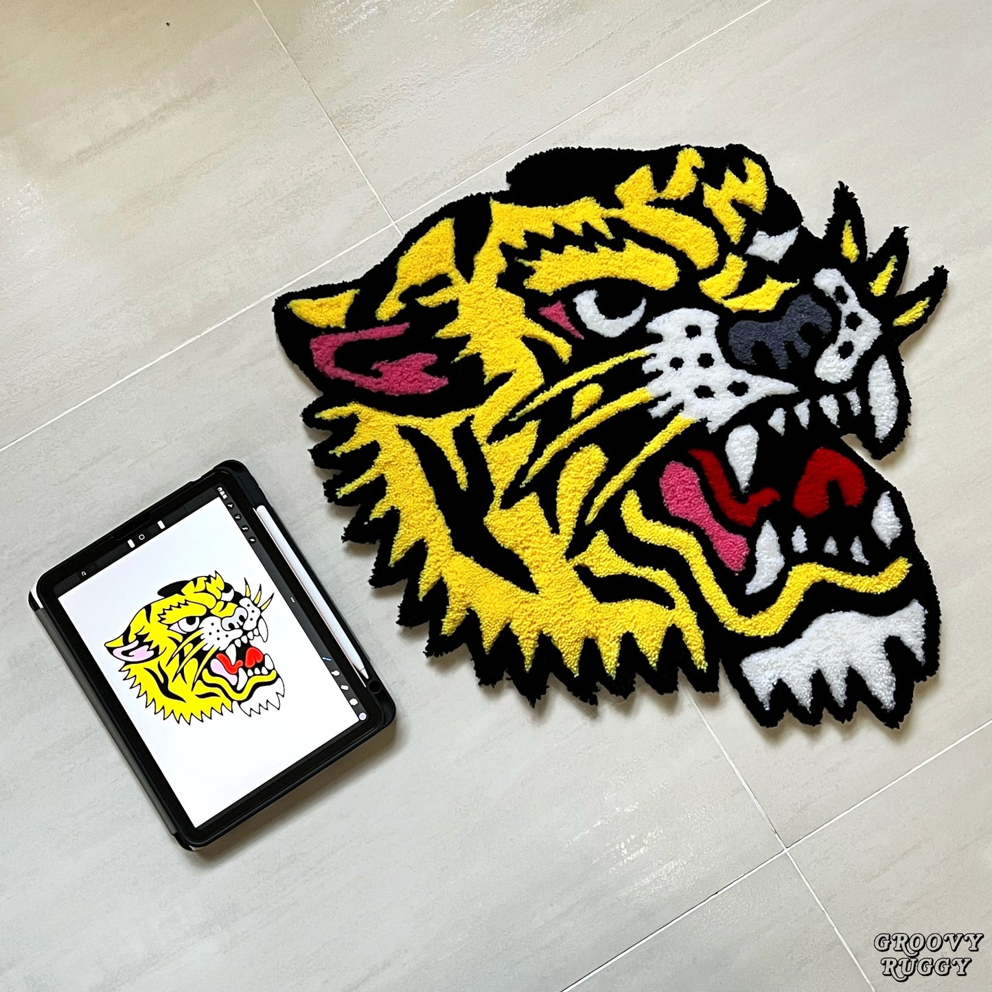 Old School Tiger Rug [In Stock 現貨]