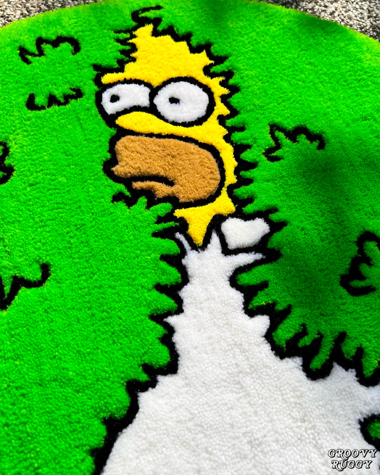 [Pre-order] Homer Simpsons backs into the bushes RUG